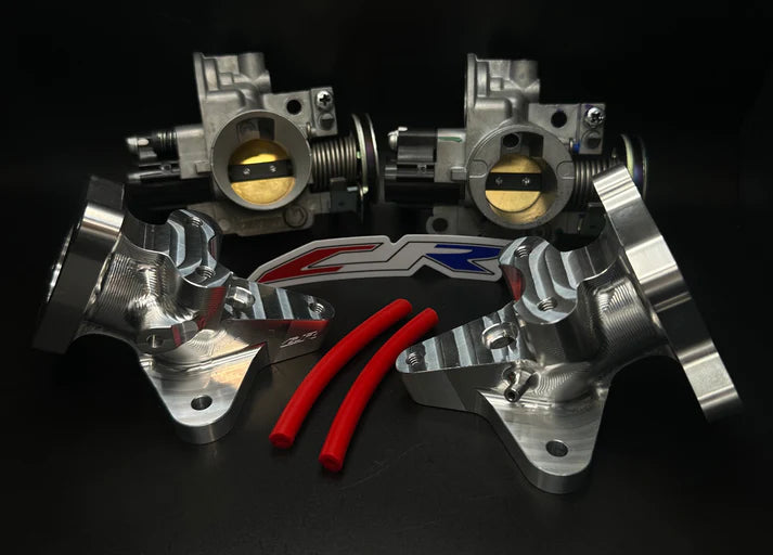 CJR billet manifold 24mm throttle body package,( with new velocity ported throttlebodies)