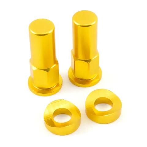 rim lock nuts black alloy