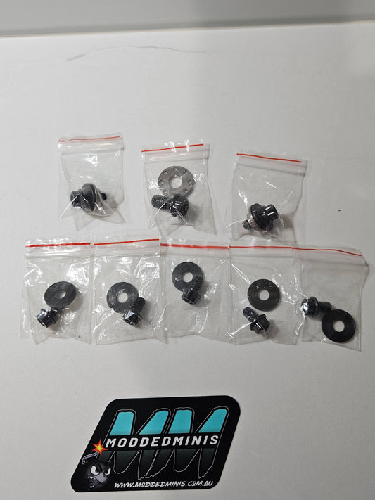 Titanium stealth black. plastics bolt kit CRF 110